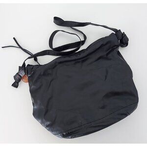 Erin Templeton "BYOB" black recycled leather bag - handmade in Vancouver